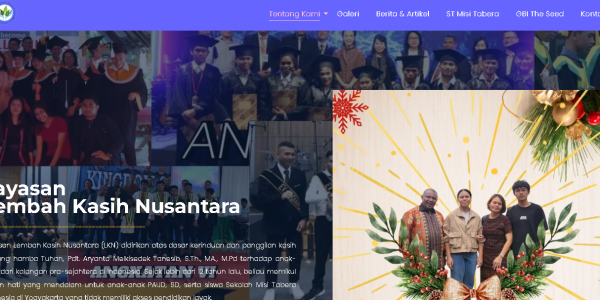 Pengembangan Website Resmi Lembah Kasih Nusantara